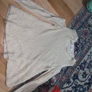 Cream off the shoulder sweater